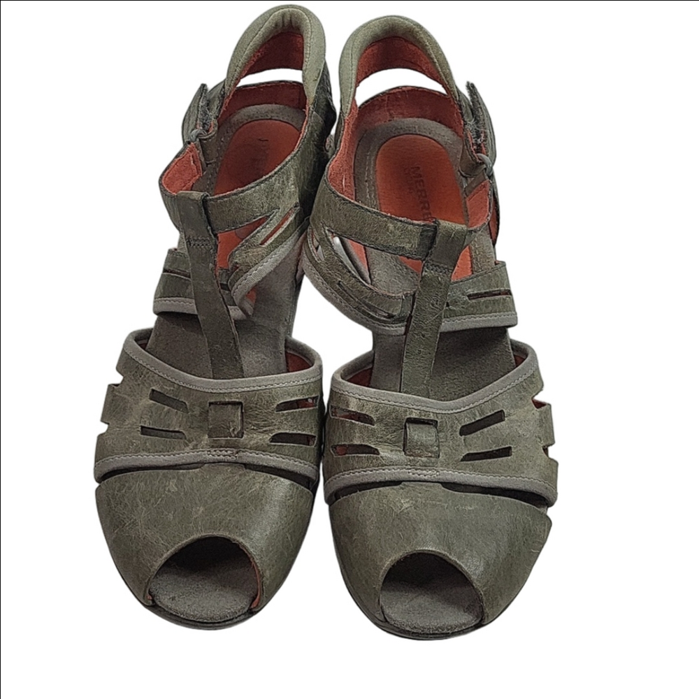 Merrell Cycling Evera Band Bracken Chunky Heel Sandals Shoes 9